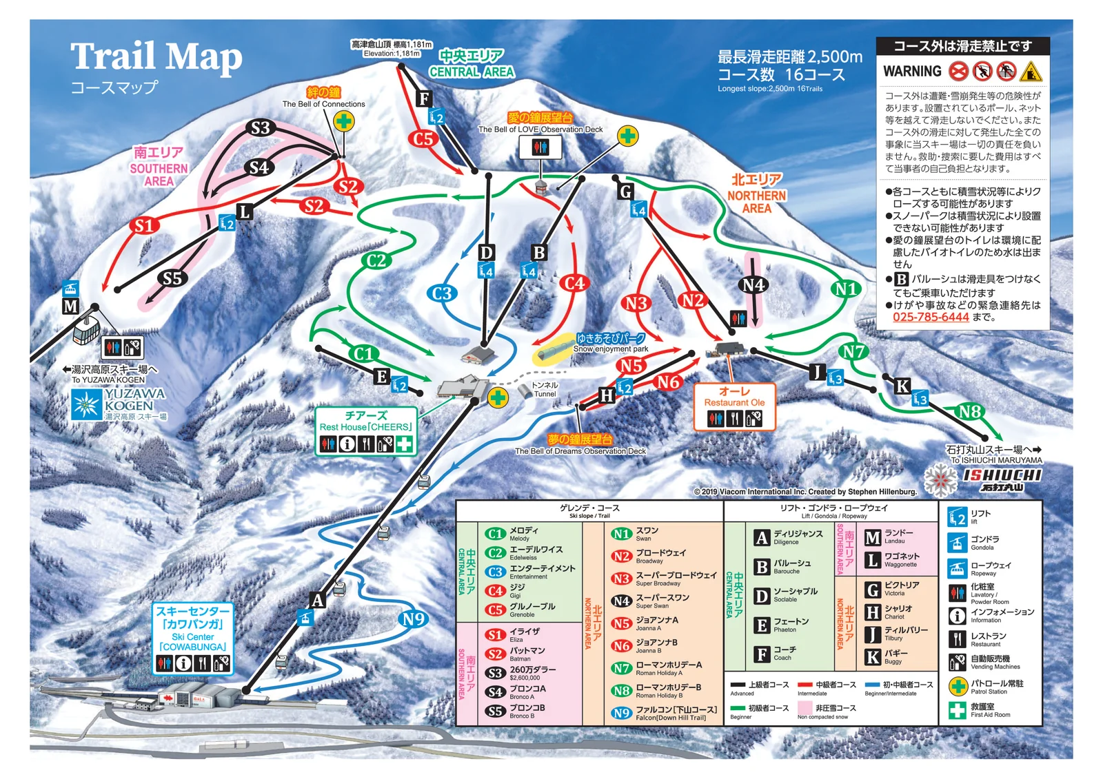 Official trail map